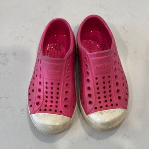 Native Fuchsia Perforated Slip-Ons